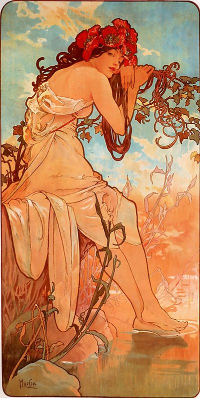 Sommer von Alphonse Mucha